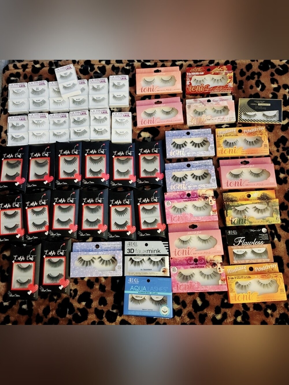 Assorted False Eyelashes - Multi-Brand Pack in Black